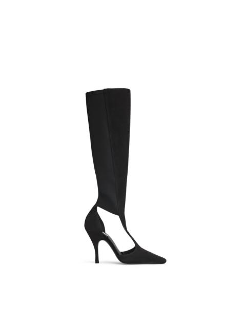 Alaïa CUT OUT HIGH BOOTS IN SUEDE