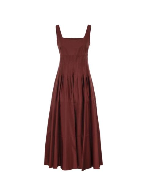 Max Mara square-neck midi dress