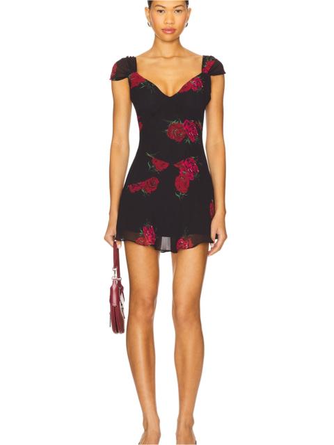 Frankies Bikinis Lunarose Chiffon Mini Dress