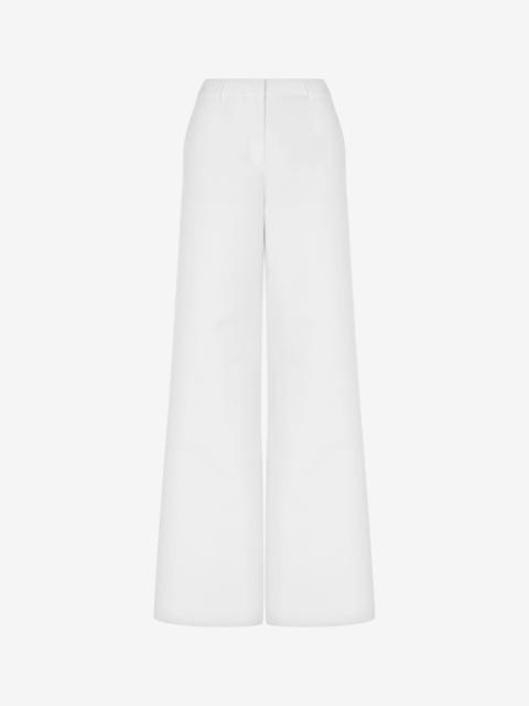 COTTON DUCHESSE PALAZZO TROUSERS