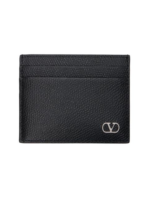 Valentino Black VLogo Signature Card Holder