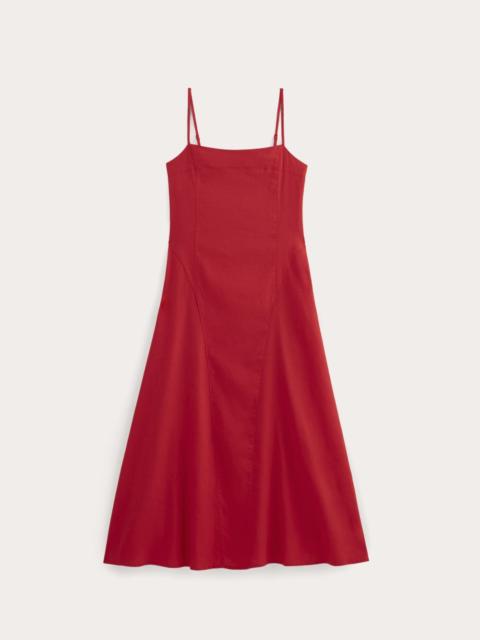 EVERLANE THE SEAMED DRESS IN STRETCH LINEN
