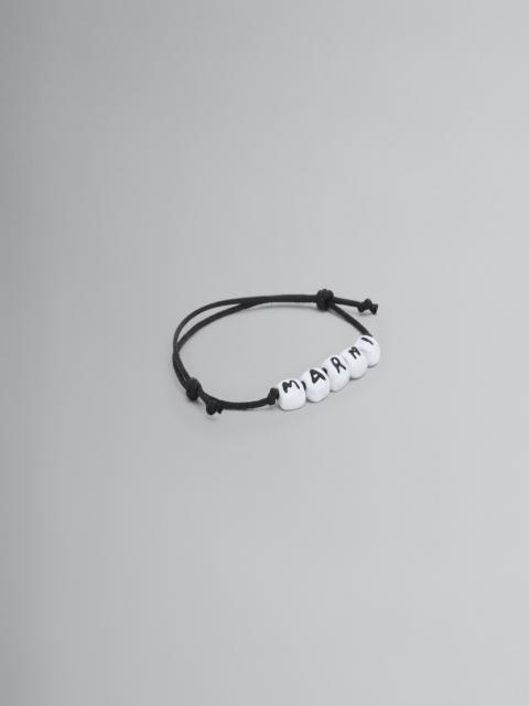 Marni WHITE LOGO BRACELET