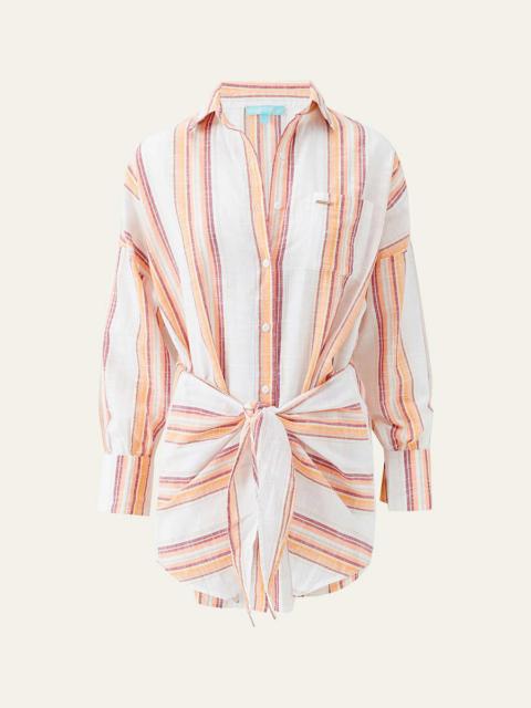 MELISSA ODABASH Sara Mini Shirtdress Coverup