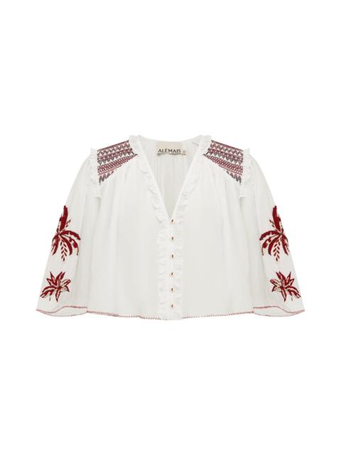 ALÉMAIS Odie Embroidered Top