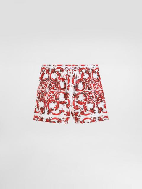 Dolce & Gabbana Majolica-print short swim boxer shorts