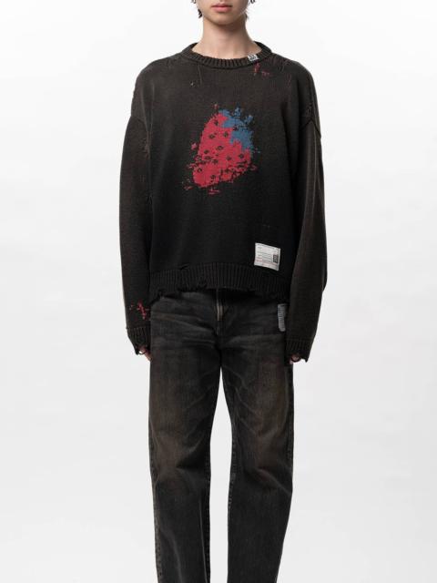 Maison MIHARAYASUHIRO Strawberry Jacquard Knit Sweater