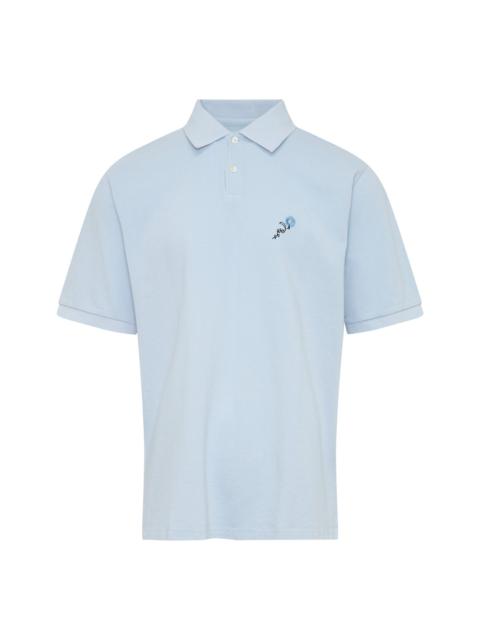 vowels Short Sleeve Piqué Polo