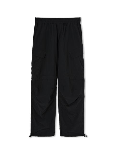 Solid color nylon cargo pants