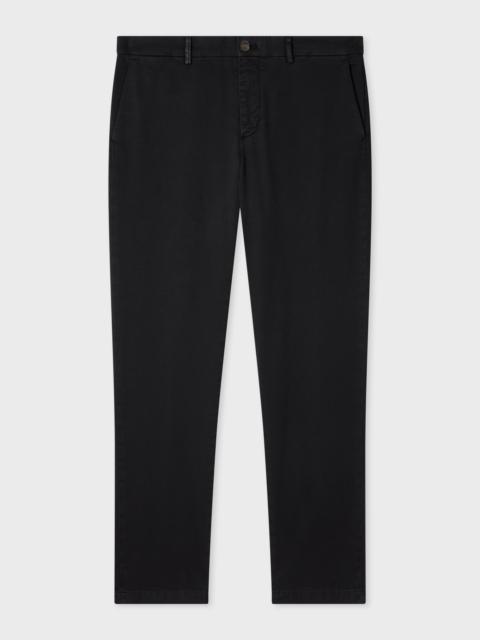 Paul Smith Mid-Fit Black Garment-Dye Chinos