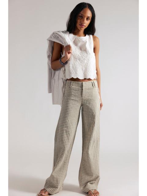 FREE PEOPLE Time Flies Low-Rise Clean Trousers
