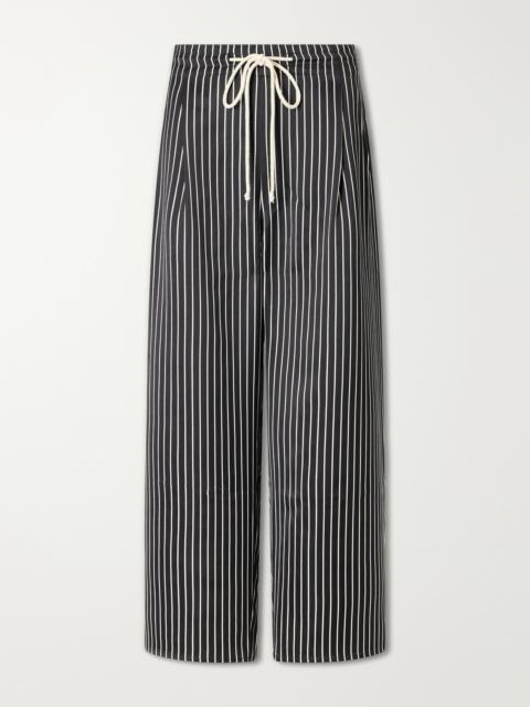 MARIA McMANUS Balloon Drawstring Habotai Wide-leg Pants