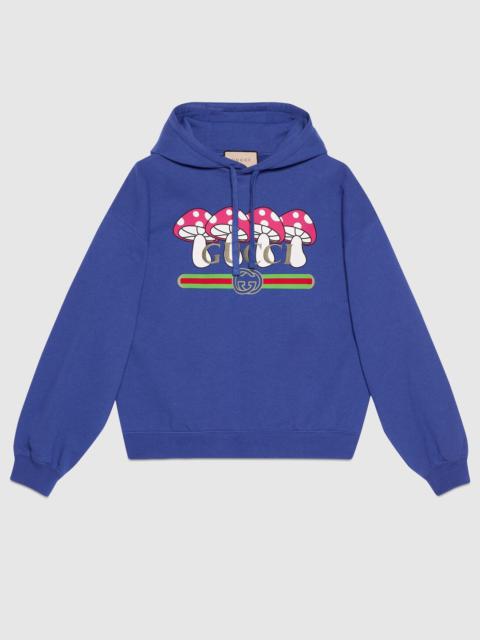 GUCCI Cotton jersey hooded sweatshirt