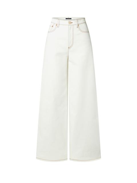 Louis Vuitton Contrast Stitch Utility Jeans