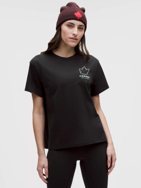 lululemon Team Canada Women's Cotton Jersey T-Shirt *COC Logo