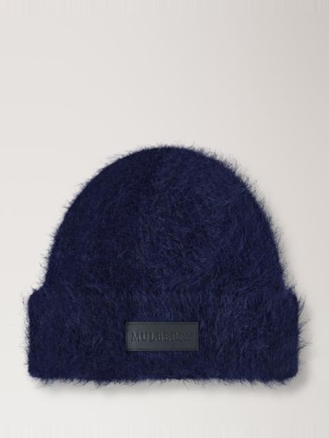 Mulberry Solid Mohair Beanie Night Sky Wool Blend