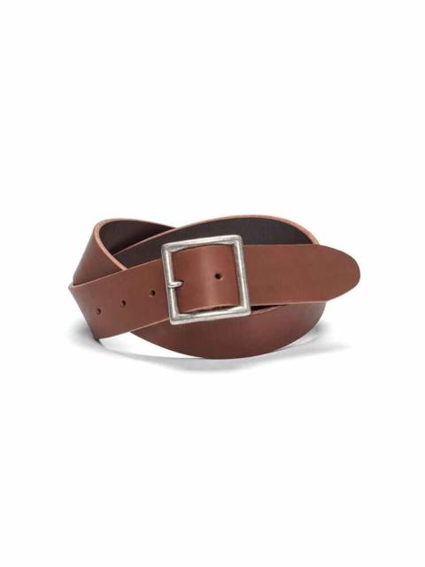 visvim PLAIN BELT 40MM BROWN