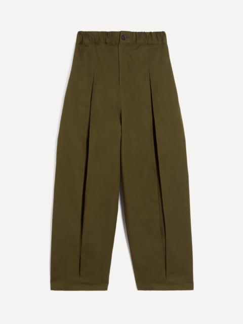 sage NATION Box Pleat Trousers