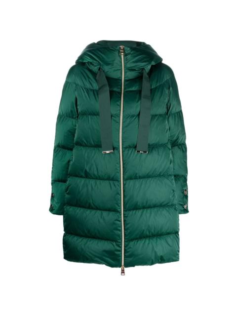 Herno hooded feather-down padded coat