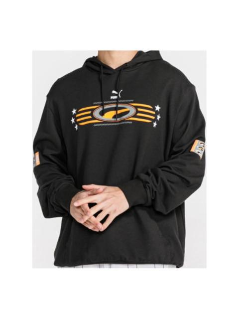 PUMA PUMA Creative Pattern Casual Sports hooded Long Sleeves Black 579519-01