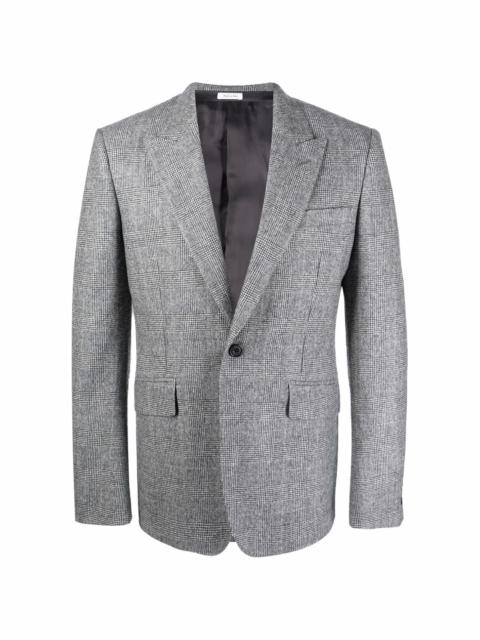 peak-lapel wool blazer