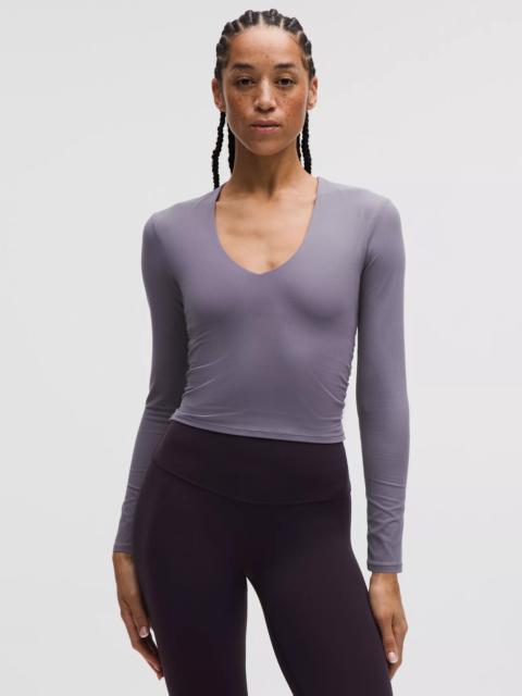 lululemon All It Takes Ribbed Nulu V-Neck Long-Sleeve Shirt *B-D Cups