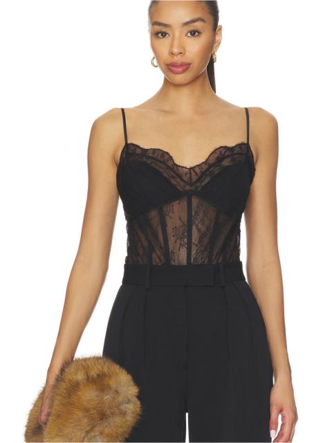 SIMKHAI Angelina Lace Bustier Bodysuit