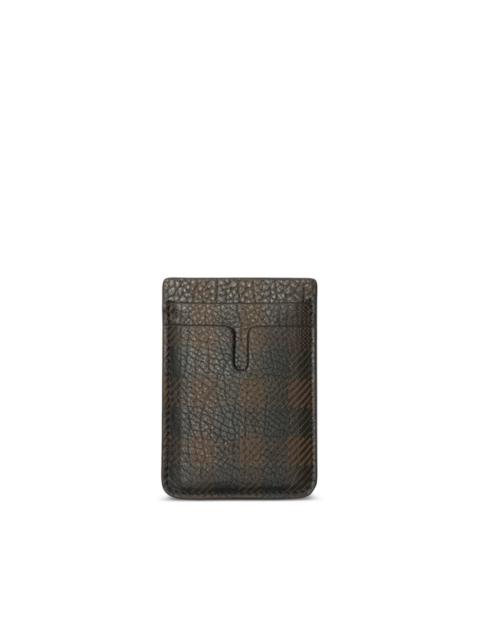 Burberry checked card holder