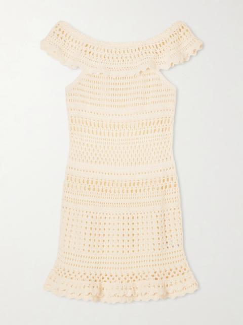 Isabel Marant Étoile Zoa Crocheted Cotton-blend Mini Dress