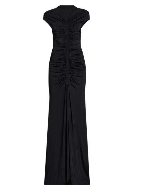 GIORGIO ARMANI Women's Ruched Embellished Gown - Black