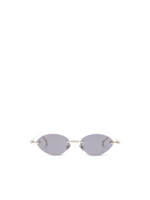 Kuboraum oval-frame sunglasses