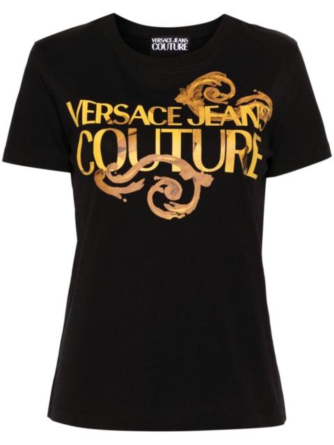 VERSACE JEANS COUTURE logo-print cotton T-shirt