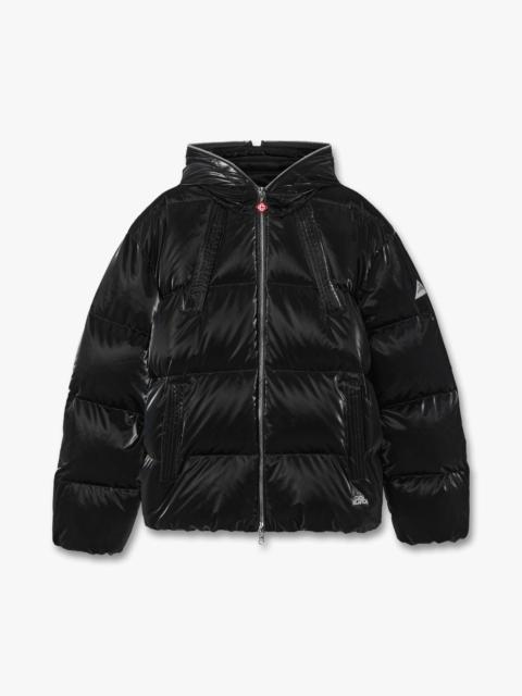 CASABLANCA Black Lacquered Nylon Puffer Down Jacket