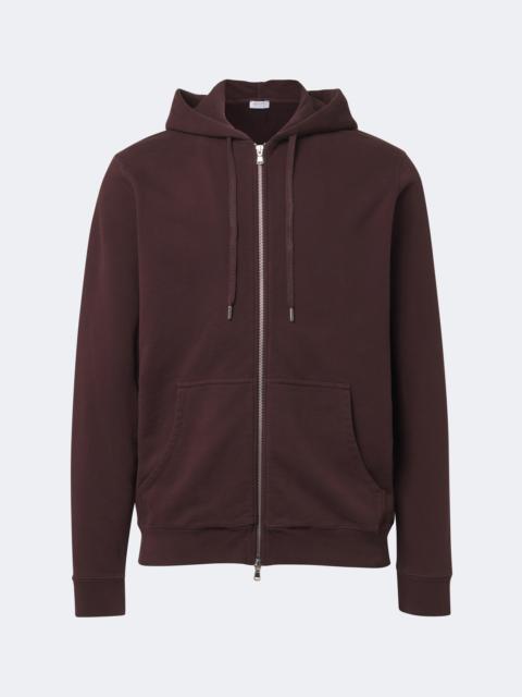 Sunspel Loopback cotton hoodie