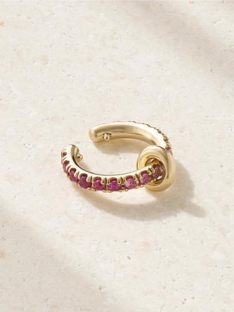 Spinelli Kilcollin 18-karat Gold Sapphire Ear Cuff