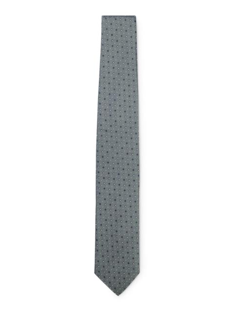 SILK-BLEND TIE WITH JACQUARD PATTERN