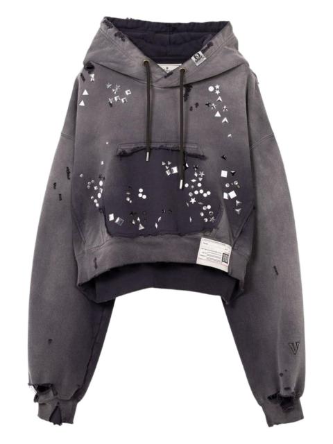 Maison MIHARAYASUHIRO rhinestone-embellished hoodie