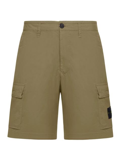 Stone Island CARGO BERMUDA SHORTS WITH REMOVABLE BADGE