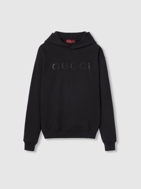GUCCI Cotton jersey hooded sweatshirt