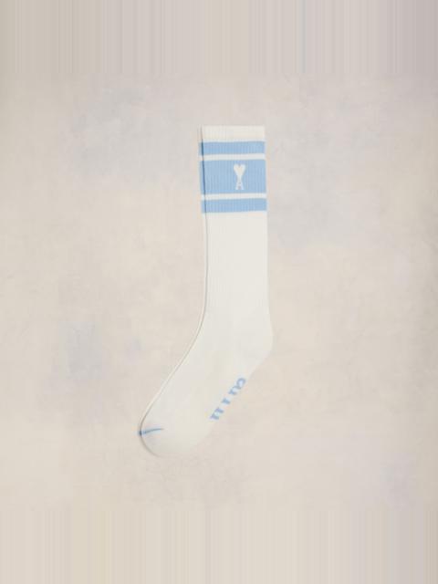 AMI Paris Ami De Coeur Striped Socks