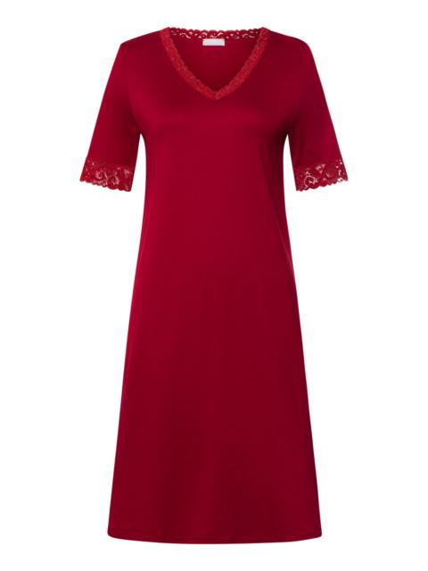 HANRO Moments Lace Trim Cotton Nightgown