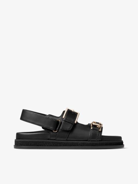 Elyn Flat
Black Calf Leather Flat Sandals