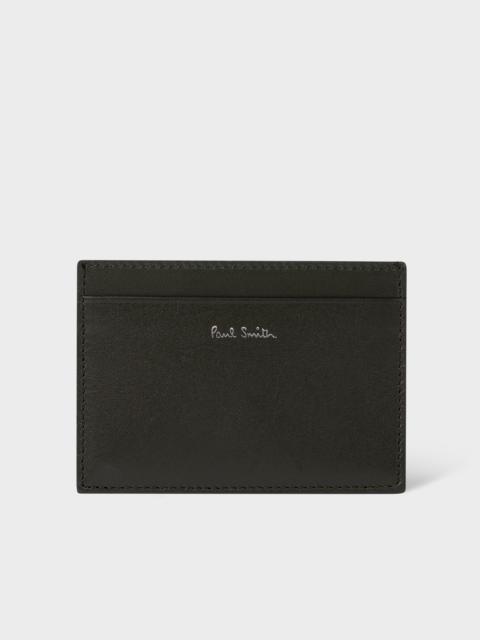 Dark Green Leather Card Holder