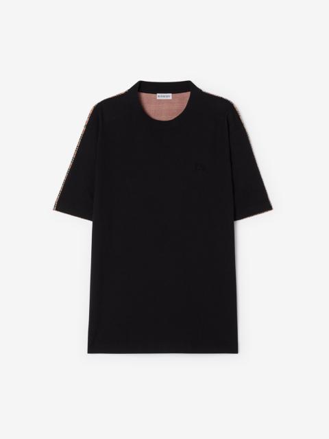 Burberry Check Cotton T-shirt