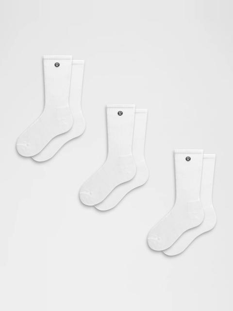 lululemon Unisex Daily Essential Crew Socks *3 Pack