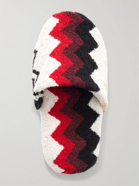 Missoni Striped Cotton-terry Slippers
