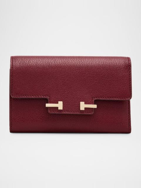 TOM FORD Aube Supple Grain Leather Compact Wallet