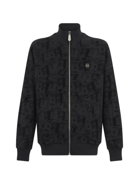 PHILIPP PLEIN Philipp Plein Dollar-print Tracksuit Jacket