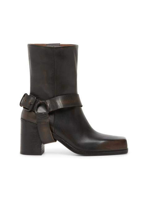 ankle boots with decorative buckle detail