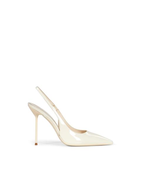 PARIS TEXAS 70 Lidia patent-leather slingback pumps
